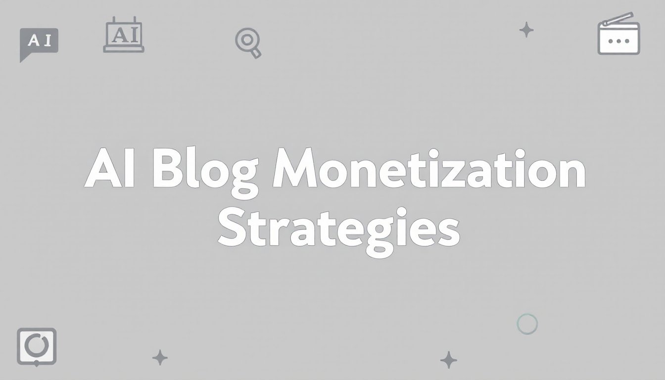 AI Blog Monetization Strategies