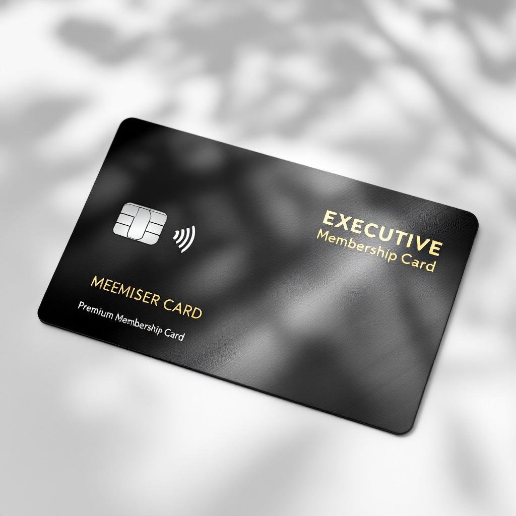 premium executive membership card metallic
